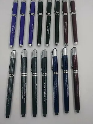15 Piece Misprint Lot  Pen Pens Roller Ball Type Blue/Black Ink • $13.99