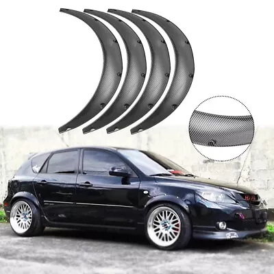 Carbon Fiber Durable Fender Flares Wheel Arches Body Kit For Mazda 3 Mazdaspeed • $99.11