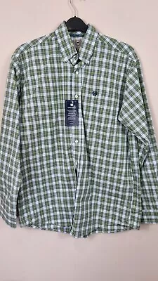 Cinch Nwt Mens Cowboy Check Plaid Shirt Size Small Oversized USA Western Line  • £21.80