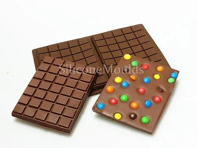 2 Cell Large Slab Bar 275g Chocolate Candy Chocolatier Artisan Silicone Mould  • £8.99