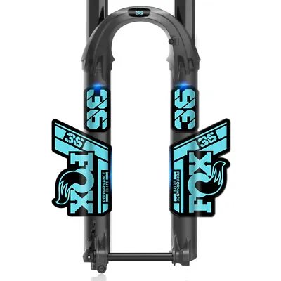 Fork Sticker For 2021 Fox 36 Performance  Mountain Bike Decal Bicycle Turquoise • $14.99