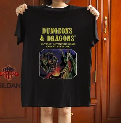 Dungeons And Dragons Fantasy Adventure Black Unisex T-Shirt Size S-5XL • $16.86