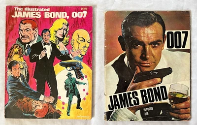 $34 • Buy JAMES BOND 007 TWO GREAT VINTAGE Titles Inc 1st EDITION Illustrated L@@K!