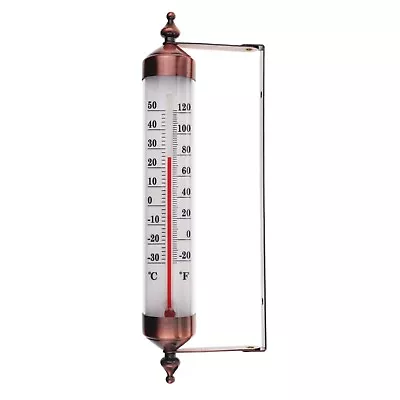 Outdoor Thermometer Garden Patio Outside Wall Greenhouse Sun Terrace - IN-156 • £11.95