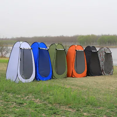 Pop Up Shower Tent Outdoor Privacy Tent Camping Shower Toilet Multi Color • $28.40