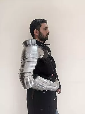 Medieval Single Pauldron Spartacus Cosplay Metal Roman Knight Sleeve Shoulder Ar • $180