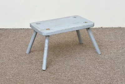 Vintage Wooden Milking Stool Old Scandinavian Style - FREE POSTAGE • £44.95