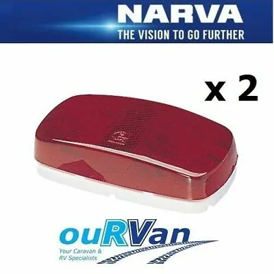 2 X NEW NARVA 86330 Caravan Camper Rear End Outline Lamp Light Jayco Windsor Red • $34.95