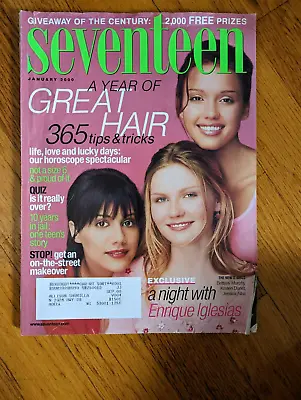 Seventeen Magazine- Jan. 2000- Brittany Murphey Kirsten Dunst Jessica Alba • $31.50