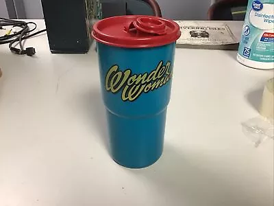 Vintage Preowned Wonder Woman Tupperware Mug/Travel Cup Tumbler 29 Oz. + Lid • $16