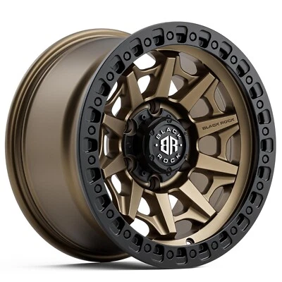 $1599 • Buy 17 Inch 4x4 Bronze Wheels For Holden Colorado Black Rock Cage 17x9 6 Stud Rims