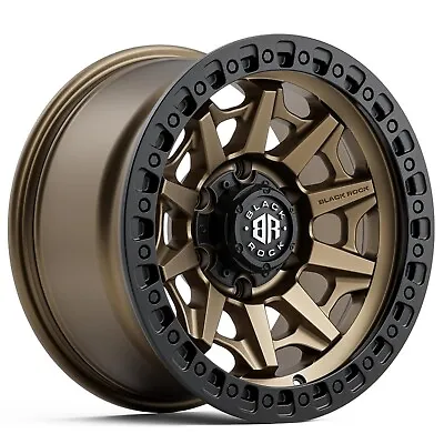 17 Inch 4x4 Bronze Wheels For Holden Colorado Black Rock Cage 17x9 6 Stud Rims • $1599