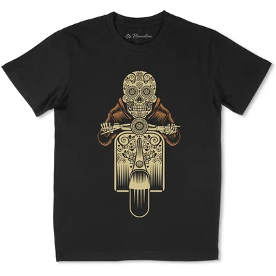 £14.99 • Buy Sugar Scooter T-Shirt Motorcycles Skull Day Death Mexican Holiday Biker P324
