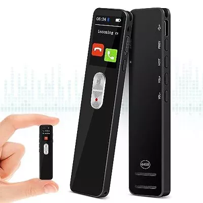 64GB Digital Voice Recorder Bluetooth 5.2 Small Voice Activated Recorder 307... • $52.66