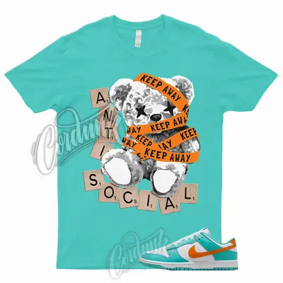 ANTI T Shirt Dunk Miami Low White Cosmic Clay Cactus Teal Orange Dolphin Aqua • $24.29