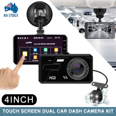 $35.66 • Buy HD 1080P Car Dash Camera Recorder LCD Dual Lens DVR Front And Rear Reverse Cam