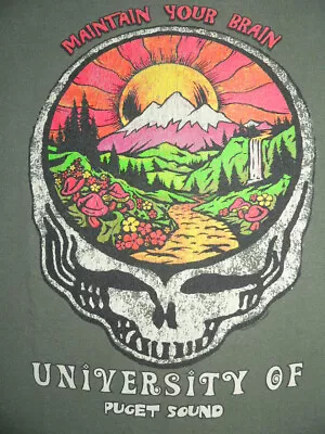 GRATEFUL DEAD PARODY T SHIRT SzS UPS PUGET SOUND STEAL YOUR FACE MAINTAIN BRAIN • $11.99