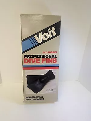 Voit All Rubber Professional Dive Fins Size 7-9 Black 504-707 • $39.99