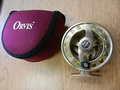 Orvis Vortex Large Arbor 7/8 Fly Reel W/ Anti-Reverse Lever USA W/Line/Case Used • $249.99