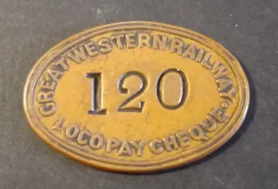 £4.99 • Buy Railway Pay Check Token ~ Great Western Railway - G.w.r. Loco Pay Cheque ~