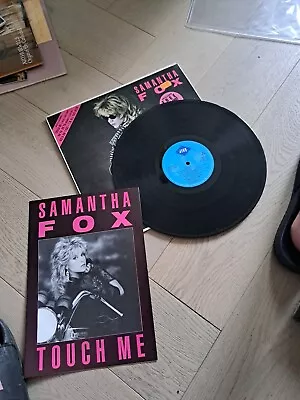 SAMANTHA SAM FOX Touch Me ULTRA RARE LP VINYL 1986 JIVE POSTER INCLUDED!!! • £10