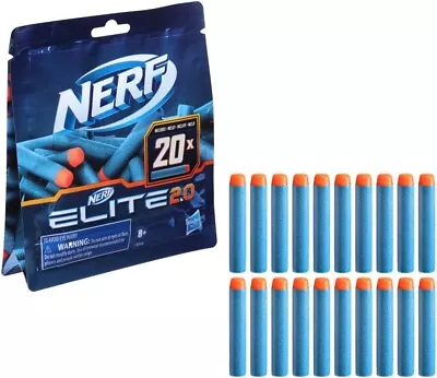 New Elite 2.0-20-Dart Refill Pack - 20 Official Nerf Foam Darts For Nerf Elit... • $8.69