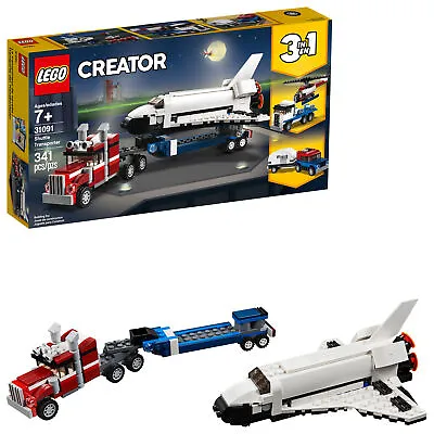 $49.95 • Buy 31091 LEGO Creator 3in1 Space Shuttle Transporter 341 Pcs New In Sealed  Box 