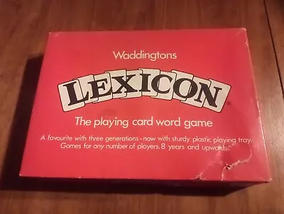 Lexicon Vintage Waddingtons 1970`s Playing Card Word Game • £5