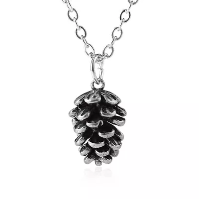 Women 925 Silver Pine Cone Pendants Pine Branch Forest Necklace Nature Jewelry • $1.70