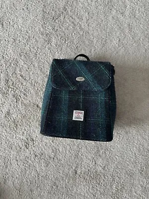 Authentic Harris Tweed Glen Appin Mini Backpack In Turquoise Wool • $70