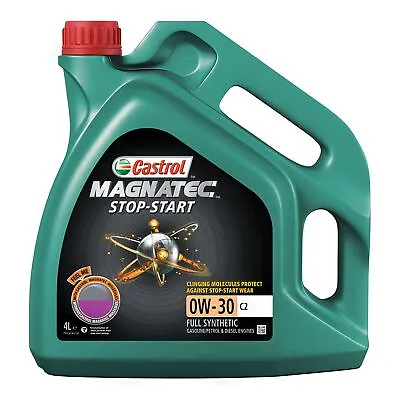 £32 • Buy Engine Oil Castrol 0W30 Magnatec Stop-Start 4L 4 Litre C2 Fully Synthetic 15B322