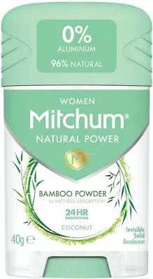 Mitchum Women Natural Coconut Vegan Deodorant Stick Aluminium Free • £5.76