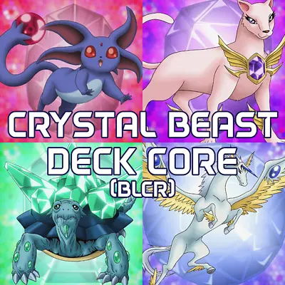 YuGiOh Crystal Beast Deck Core Bundle BLCR Jesse Anderson 24 Cards • £7.95