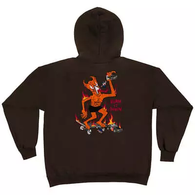 Thrasher - Burn It Down Hoodie Dark Chocolate • $139