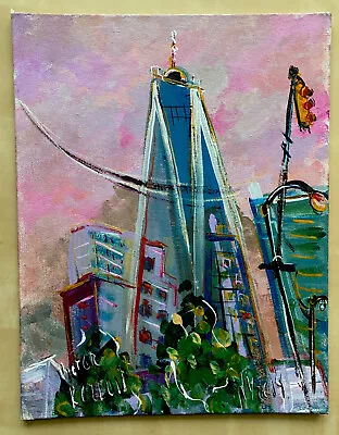 Russian/USA Artist Victor Kozlov Painting Oil Canvas Contemporary Art Manhattan • $27
