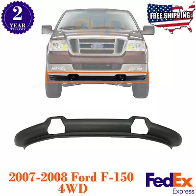 ​Front Bumper Lower Valance Black For 2007-2008 Ford F-150 4WD • $103.97