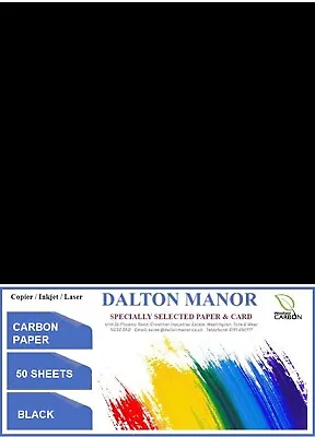 Dalton Manor Carbon Paper In 3 Colours - 4 Sizes- 4 Pack Quantities - Hand Copy  • £5.99