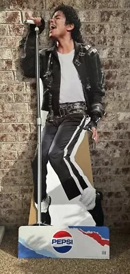 Michael Jackson Pepsi Promo Display Full-Size Cardboard Cutout Stand Up 2018 (2) • $99.99