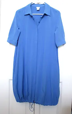 $24.99 • Buy Chicos Zenergy  UPC Bungee Athleisure Stretch Blue Dress Buttons Pockets 00 NWOT