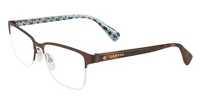 NEW Lanvin VLN091M-0L26-53 Brown Eyeglasses • $89