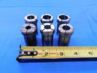 6pc LOT ERICKSON KENNAMETAL DA180 COLLETS SIZES 3/8 - 23/32 NO DUPLICATES SET • $59.99