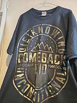 Comeback Kid Tshirt XL No Coast Hardcore Die Knowing Unconditional Black • £7.99