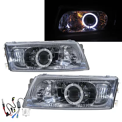 Fits Mitsubishi Lancer EVO 5 98-99 Guide LED Angel-Eye HID V2 Headlight CH LHD • $456.91