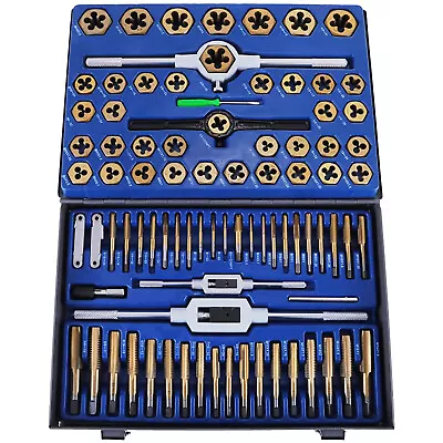 86pc Tap And Die Combination Set Tungsten Steel Titanium SAE AND METRIC Tools • $68.99