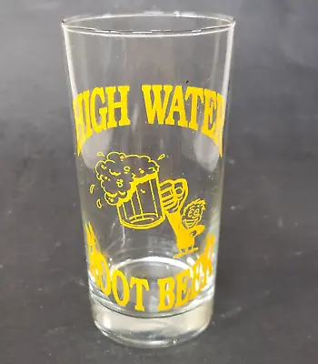 HIGH WATER Brand Root Beer Soda Fountain Vintage ACL Drinking Glass Tumbler • $18.99