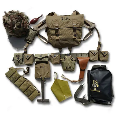 WWII U.S. Army Normandy Landing D-DAY M1 Airborne Division 101 M36 Backpack Bag • $419.91
