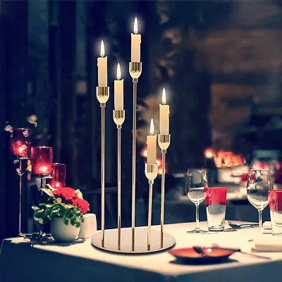 $30.40 • Buy Wedding/Dinning Candlestick Centerpiece Table Decorative Candle Holder 5 Arms