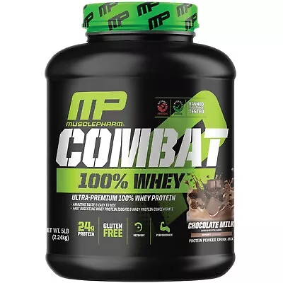 MusclePharm Combat 100% Whey Protein Powder - 5 Lb 70 Servings Cookies & Cream • $84.99