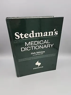 Stedman's Medical Dictionary 25th Edition Illustrated Hardbound 1784 Pages • $4.18
