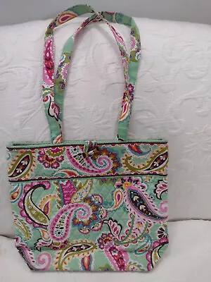 Vera Bradley Tutti Frutti Handle Tote Bag Purse Inside Pocket Gently Used • $13.99